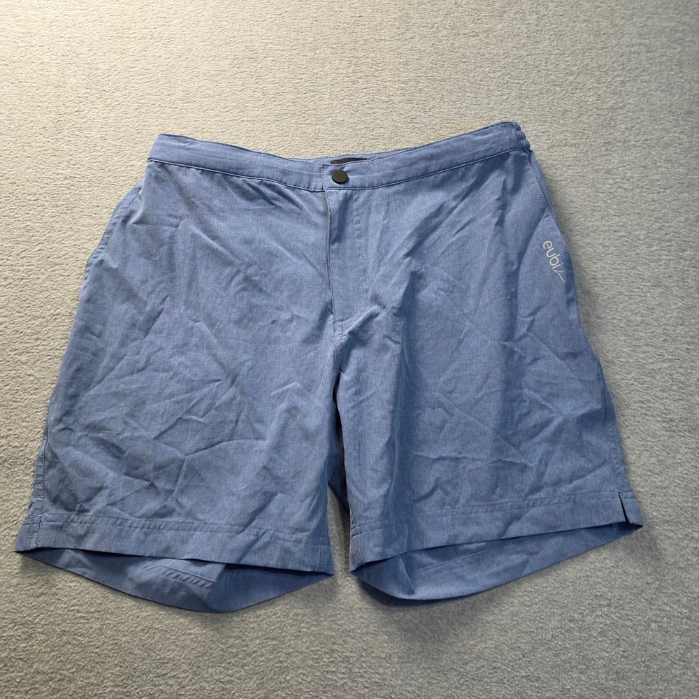 Eubi Hiking Shorts Mens Medium Lightweight Blue Quick Dry Outdoor Performance